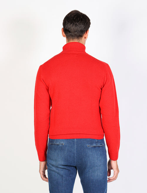 Maglia dolcevita in lambswool_Luigi Fusaro