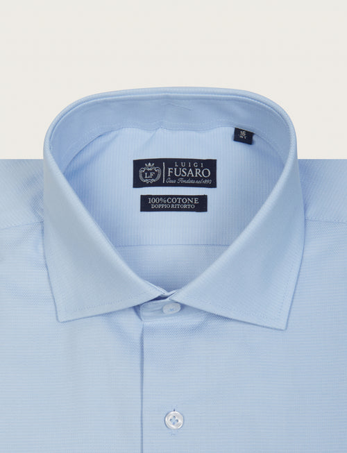 Camicia in cotone dobby luigi fusaro