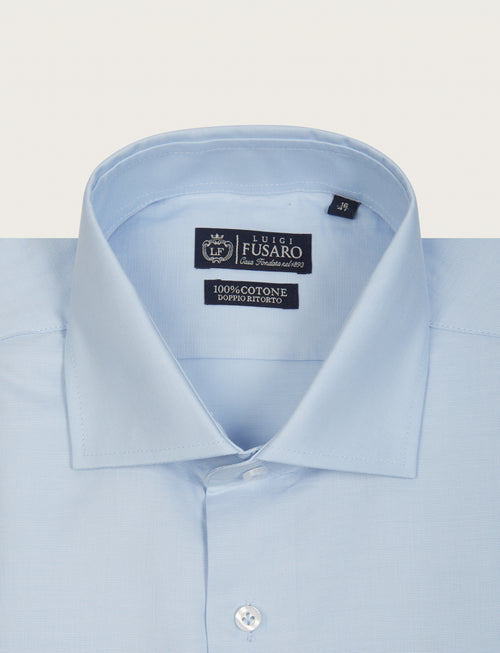 Camicia in cotone dobby luigi fusaro