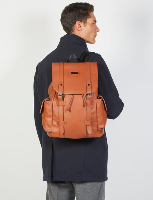 Zaino in eco-pelle con tasche luigi fusaro
