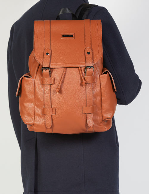 Zaino in eco-pelle con tasche luigi fusaro