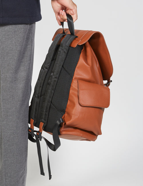 Zaino in eco-pelle con tasche luigi fusaro