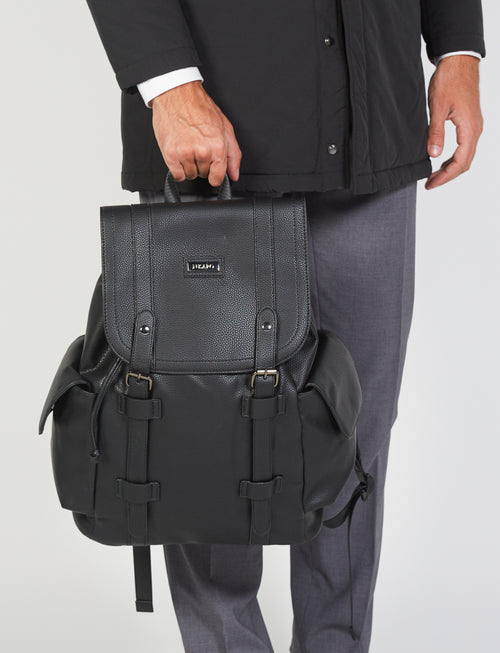Zaino in eco-pelle con tasche luigi fusaro