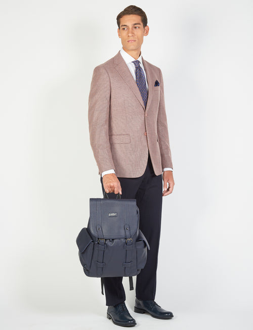 Zaino in eco-pelle con tasche luigi fusaro
