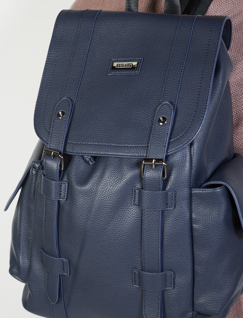 Zaino in eco-pelle con tasche luigi fusaro