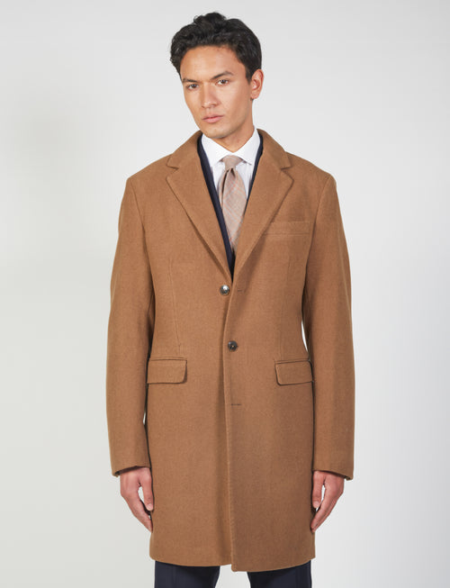 Cappotto regular in misto lana_Luigi Fusaro
