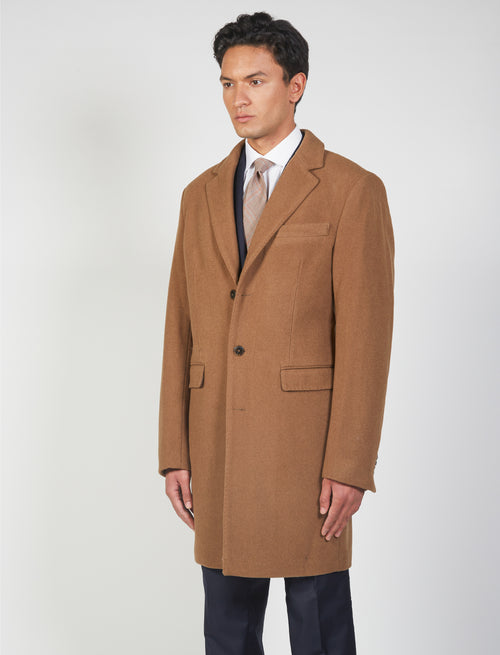 Cappotto regular in misto lana_Luigi Fusaro