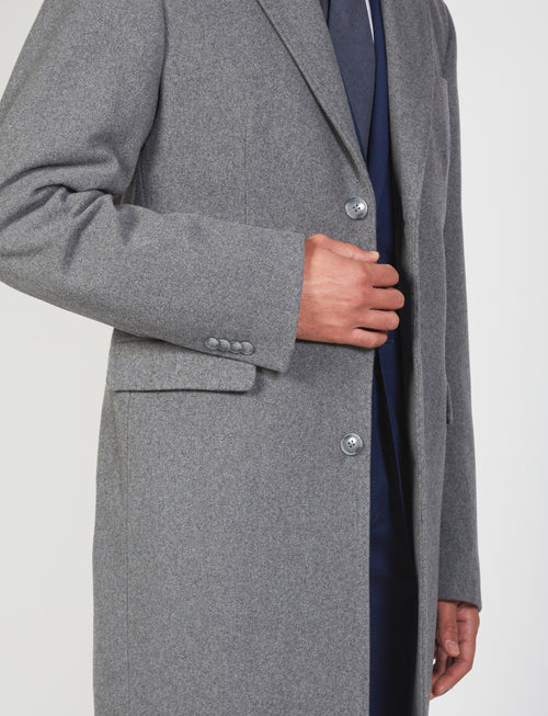 Cappotto regular in misto lana_Luigi Fusaro