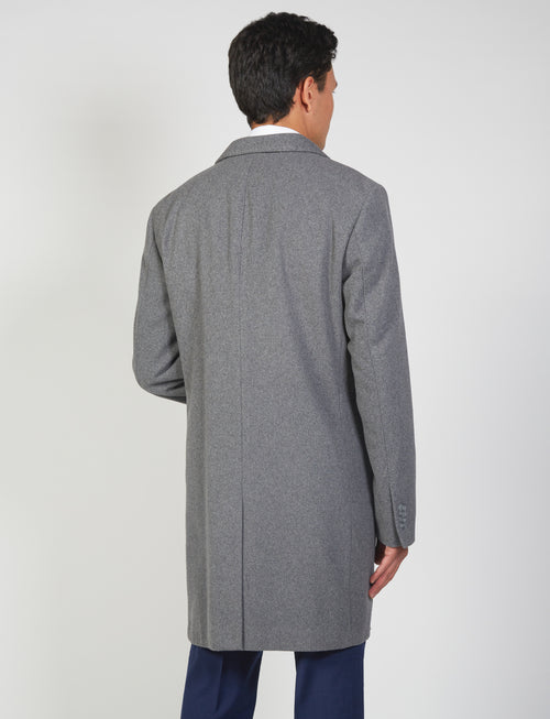 Cappotto regular in misto lana_Luigi Fusaro