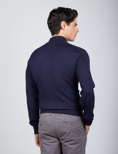 Lupetto in lana merino |Colore:Blu