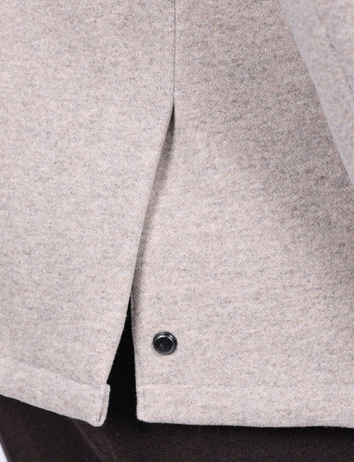 Giacca in maglia con pettorina integrata |Colore:Beige