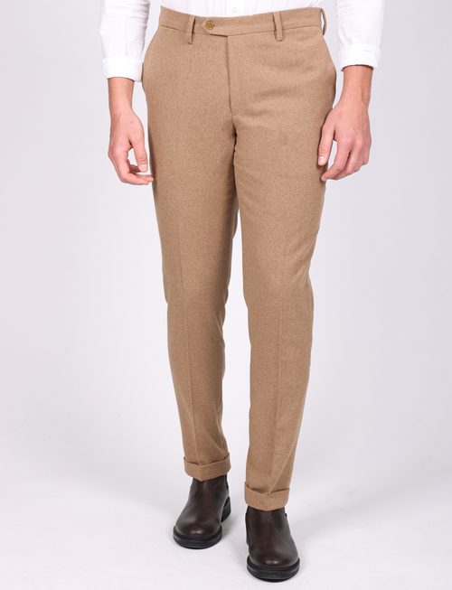 Pantalone in flanella |Colore:Cammello