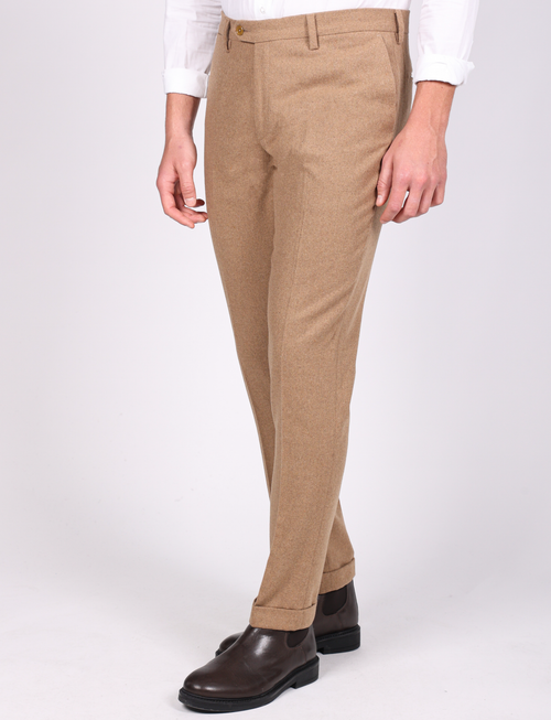 Pantalone in flanella |Colore:Cammello