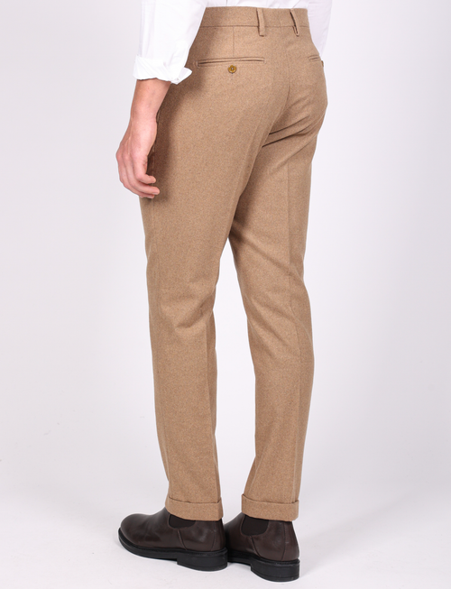 Pantalone in flanella |Colore:Cammello
