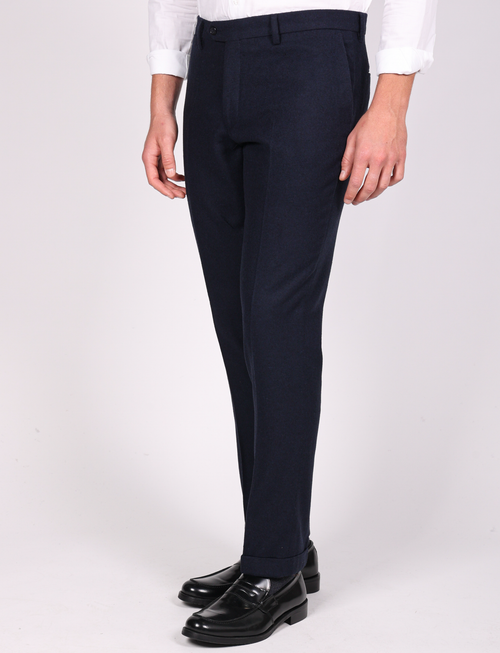Pantalone in flanella |Colore:Blu