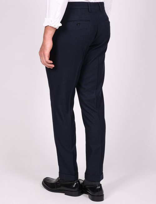 Pantalone in flanella |Colore:Blu