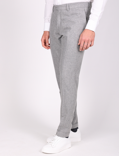 Pantalone in flanella |Colore:Grigio medio