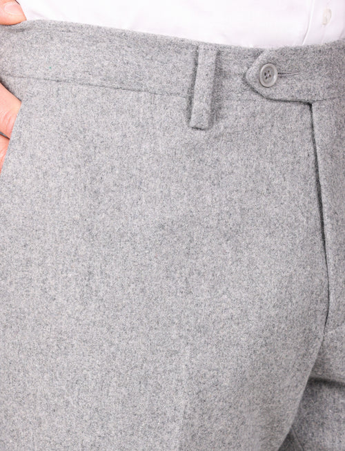 Pantalone in flanella |Colore:Grigio medio