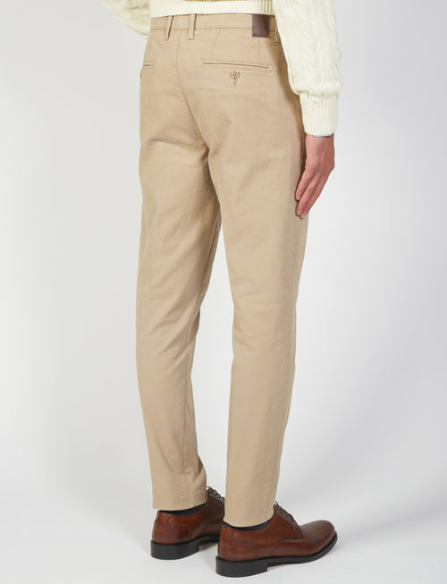 Pantaloni basici in tessuto twill |Colore:Sabbia