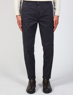 Pantaloni basici in tessuto twill |Colore:Blu