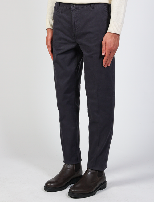 Pantaloni basici in tessuto twill |Colore:Blu
