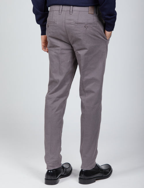 Pantaloni basici in tessuto twill |Colore:Grigio