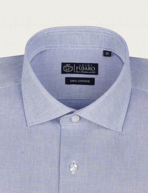 Camicia giro inglese in cotone luigi fusaro