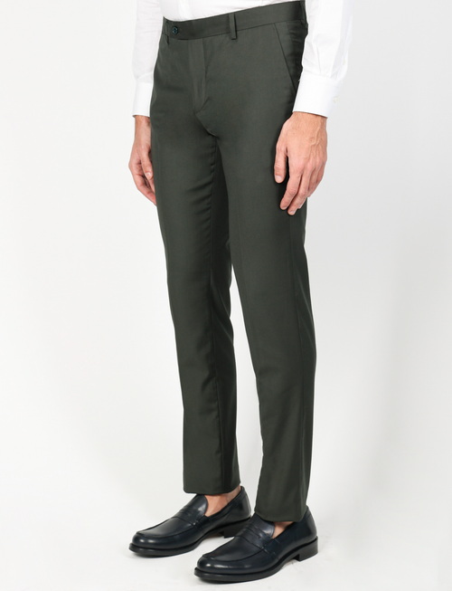 Pantalone formale tinta unita |Colore:Verde