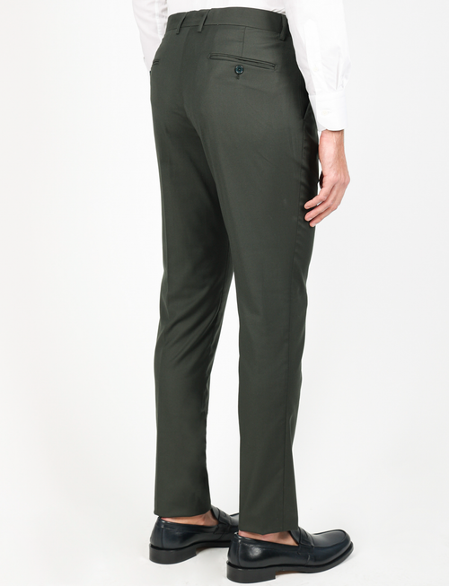 Pantalone formale tinta unita |Colore:Verde