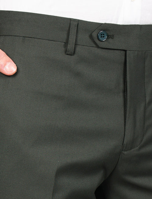 Pantalone formale tinta unita |Colore:Verde