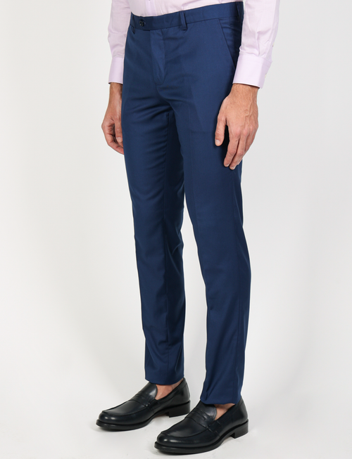 Pantalone formale tinta unita |Colore:Avio