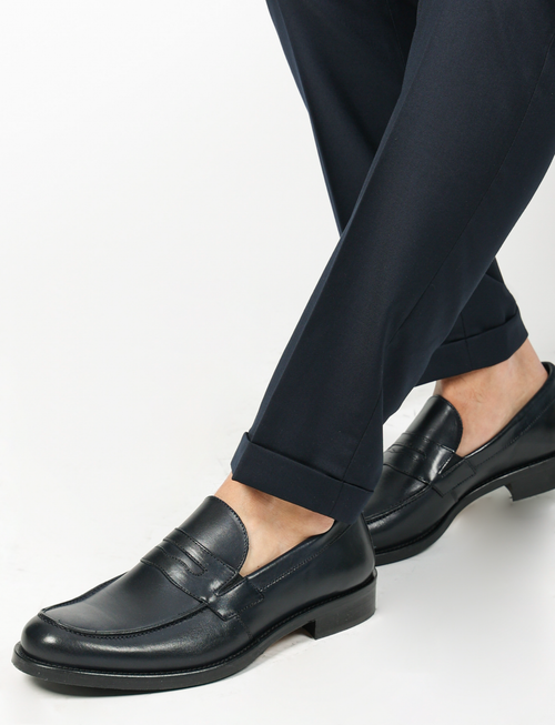 Pantalone formale tinta unita |Colore:Blu