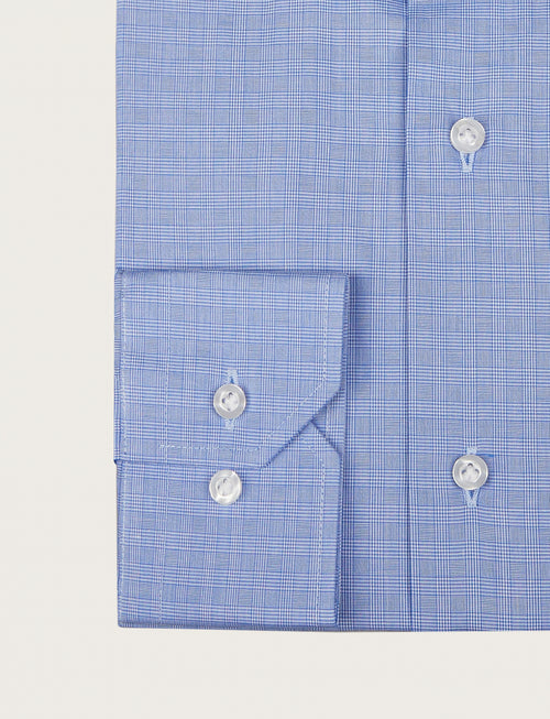 Camicia in cotone fantasia galles luigi fusaro