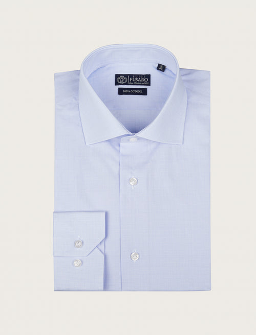 Camicia in cotone fantasia galles luigi fusaro