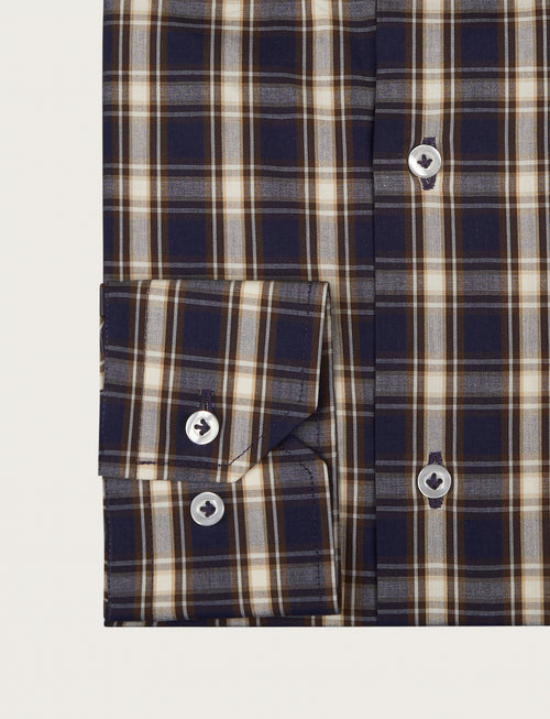 Camicia in cotone fantasia check luigi fusaro