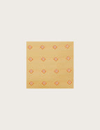 Pochette in seta con pattern geometrico luigi fusaro