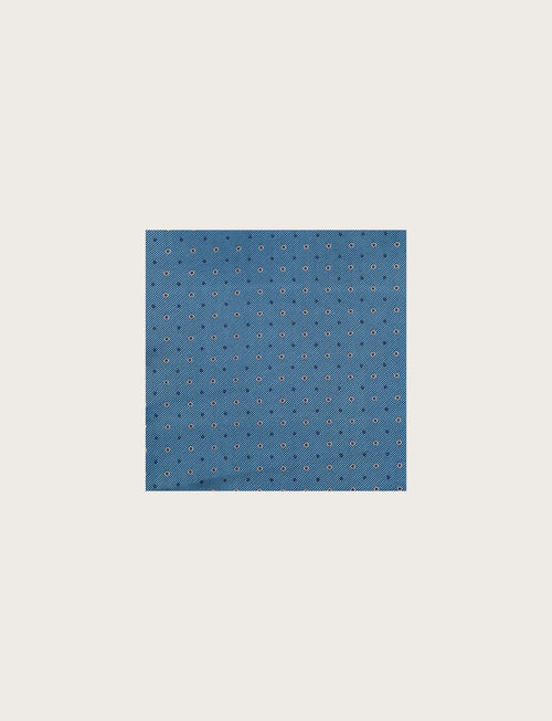 Pochette in seta fantasia pois regolare luigi fusaro