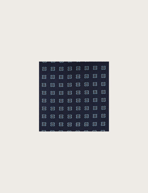Pochette in seta geometrica a fiore luigi fusaro