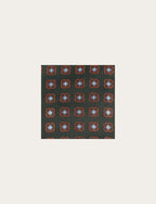 Pochette in seta disegno geometrico floreale luigi fusaro
