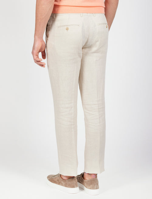 Pantaloni 100% lino naturale