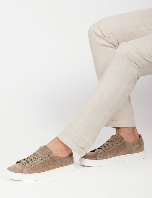 Pantaloni 100% lino naturale_Luigi Fusaro