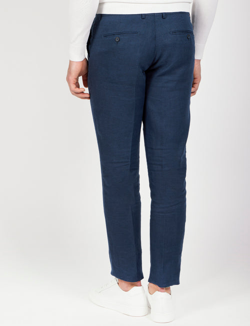 Pantaloni 100% lino naturale_Luigi Fusaro