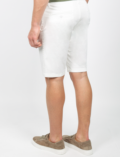 Bermuda in cotone twill |Colore:Bianco