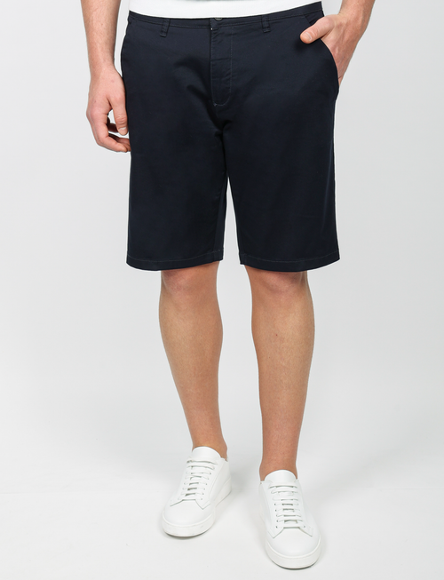 Bermuda in cotone twill |Colore:Blu