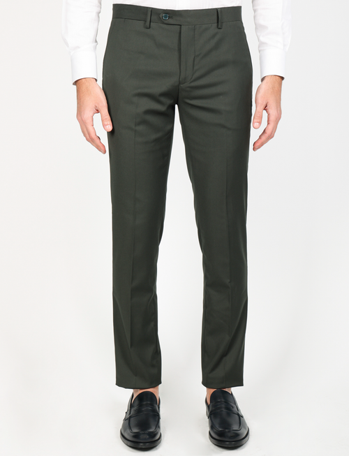 Pantalone formale tinta unita |Colore:Verde