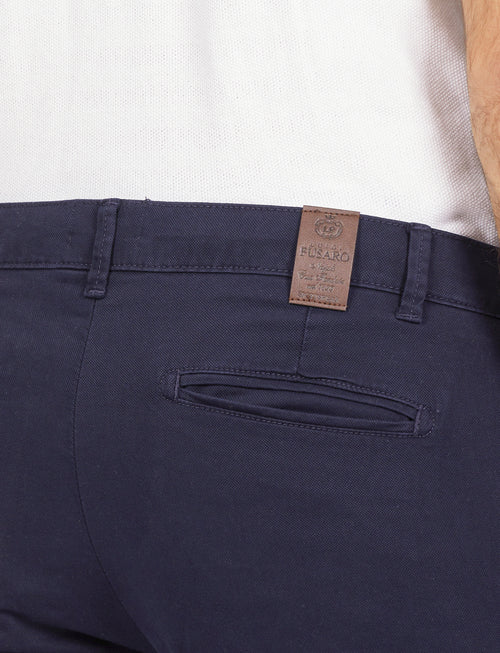 Pantaloni in dobby di cotone_Luigi Fusaro