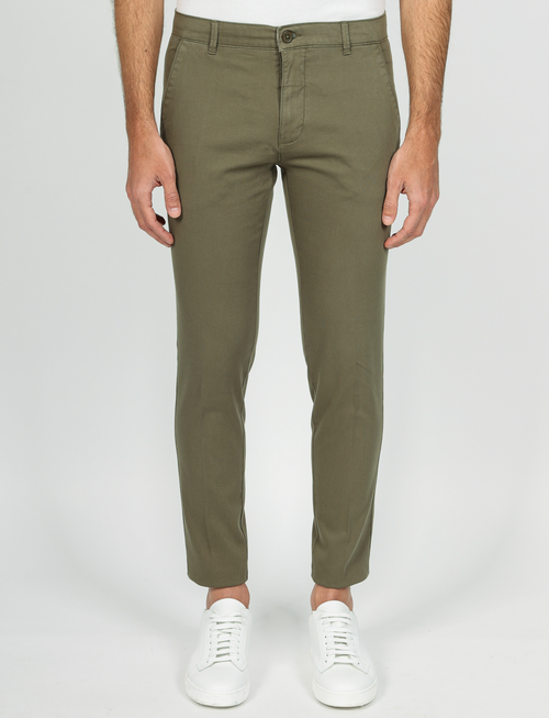Pantaloni in dobby di cotone_Luigi Fusaro