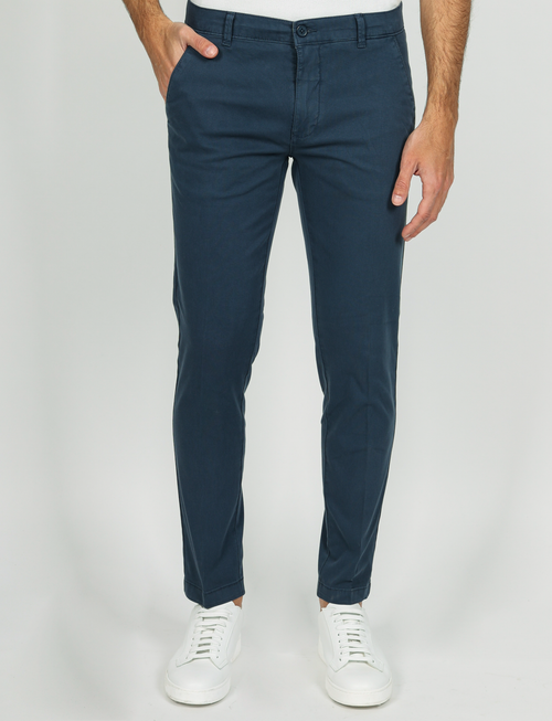 Pantaloni in dobby di cotone_Luigi Fusaro