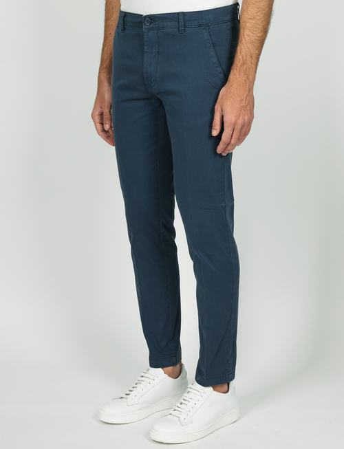Pantaloni in dobby di cotone_Luigi Fusaro