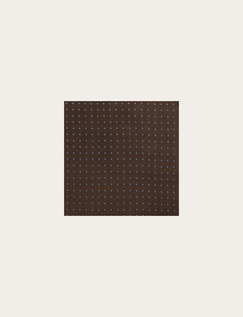 Pochette in seta a pois luigi fusaro